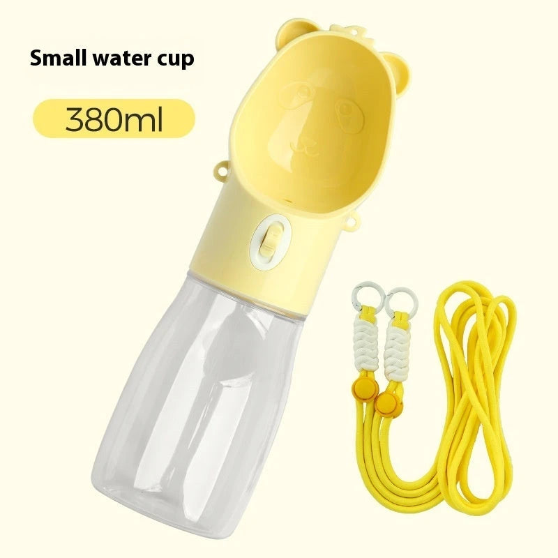 2 In 1 Portable Dog Water Bottle For Dogs,Cat Outdoor Leak-proof Puppy Drinking Bowl With Food Container Pets Feeder Pet Products