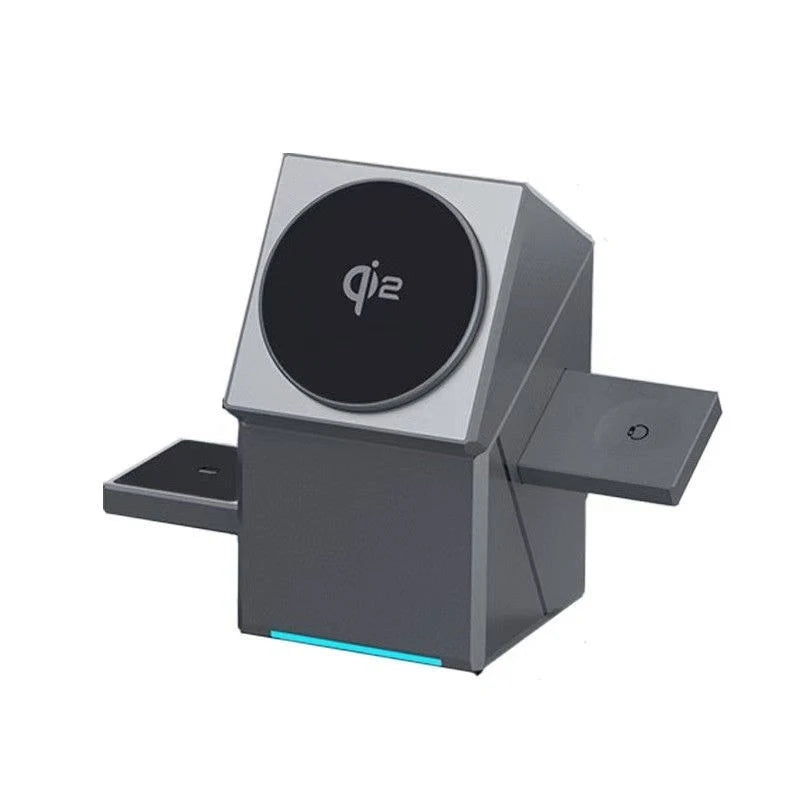 Geometric Rotating Cube 3-in-1 Powerful Magnetic Wireless Charger